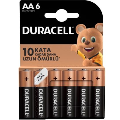 DURACELL AA KALEM PİL (6LI PAKET FİYATI) resmi