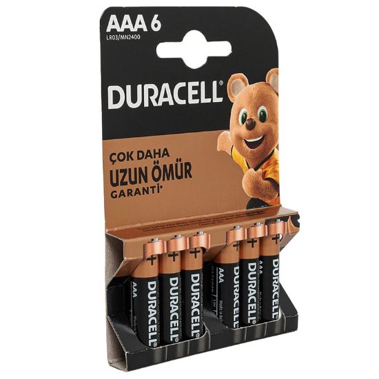 DURACELL AAA İNCE PİL (6LI PAKET FİYATI) resmi