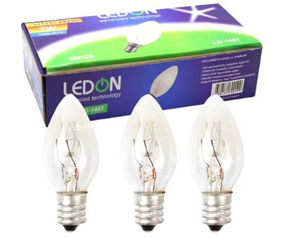 LEDON LD-1407 7 WATT TEK E14 DUY ŞEFFAF PARFÜM AMPUL (50LİK KUTU) resmi