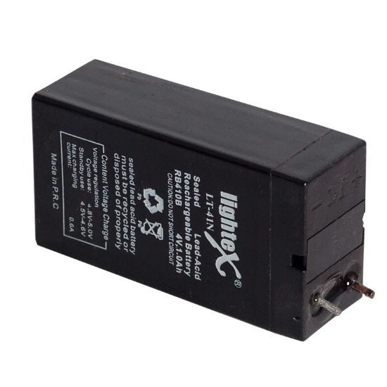 LIGHTEX LT-41N 4 VOLT - 1 AMPER IŞILDAK AKÜSÜ (35 X 22 X 64 MM) resmi