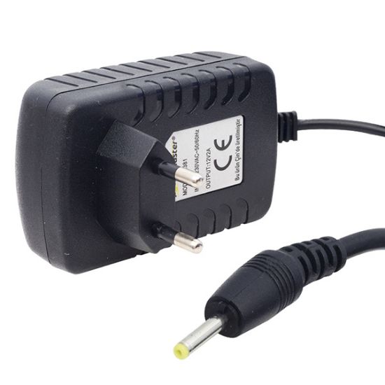 POWERMASTER 12 VOLT - 2 AMPER 2.5*0.7 İNCE UÇLU TABLET PC ADAPTÖRÜ resmi