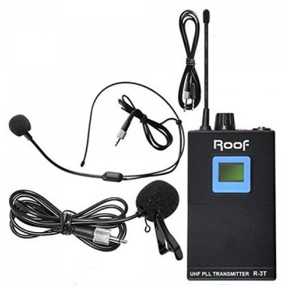 ROOF R-3T UHF KABLOSUZ YEDEK REHBER VERİCİ YAKA MİKROFON resmi