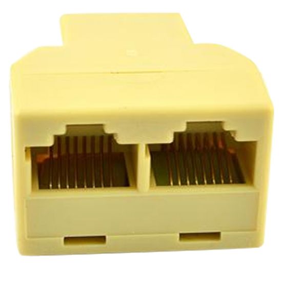 RJ 45 1 DİŞİ/2 DİŞİ ÇEVİRİCİ 8P8C (DAĞITICI-ÇOKLAYICI) resmi