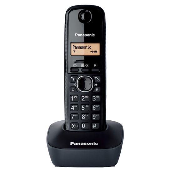 PANASONIC KX-TG1611 DECT SİYAH TELSİZ TELEFON resmi