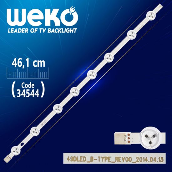 49DLED_B-TYPE_REV00 - 46.1 CM 8 LEDLİ - (WK-101) resmi