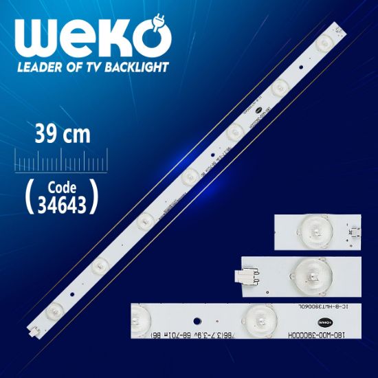 180-W00-390000H IC-B-HWT39D060L - 39 CM 7 LEDLİ - (WK-114) resmi