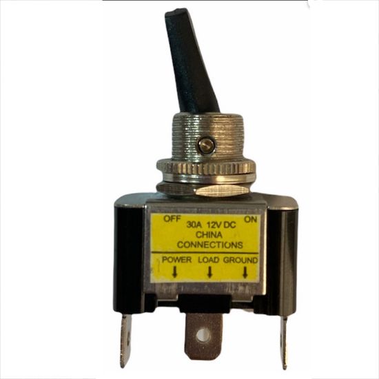 12 VOLT DC 30 AMPER ON-OFF IŞIKLI TOGGLE SWITCH (IC-151B) resmi