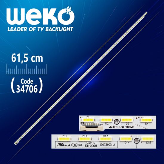 V500D2-LS1-TREM1- 56 LED 61.5 CM - (RİGHT) - (WK-692) resmi