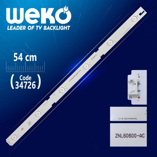 EVERLİGHT IC-B-HWCR49D640L - ZNL60600-AC - 54 CM 6 LEDLİ - (WK-22) resmi