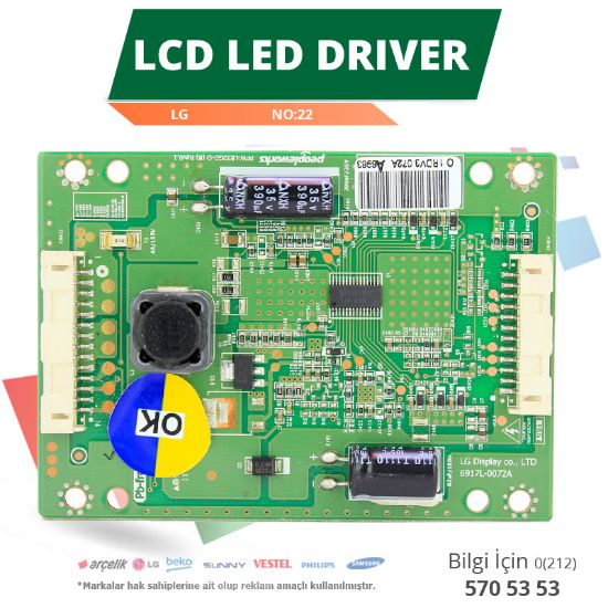 LCD LED DRIVER LG (6917L-0072A,PPW-LE32GD-O(B) REV0.1) (LC320EXN SD A1) (NO:22) resmi