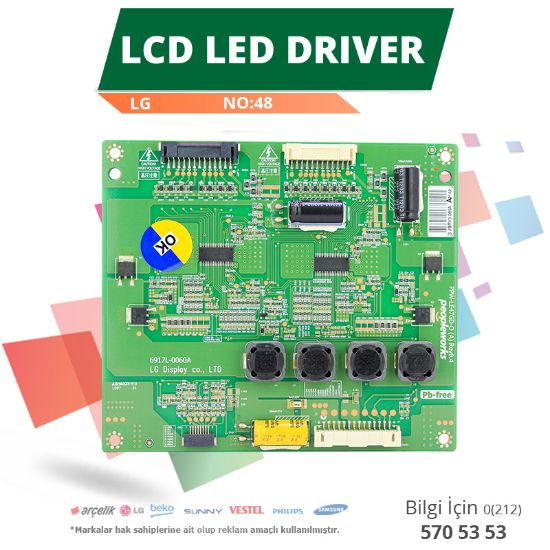 LCD LED DRIVER LG (6917L-0060A,PPW-LE47GD-O(A) REV0.4) (LC470EUN SD F1) (NO:48) resmi