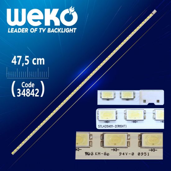 STL420A01-2 (RIGHT) - 47.5 CM 54 LEDLİ - (WK-712) resmi