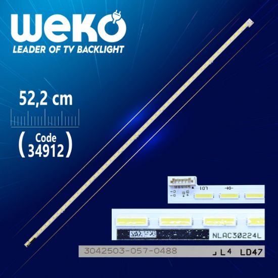 NLAC30224L (LEFT) 3032303-057-0210 52.2 CM 54 LEDLİ - (WK-749) resmi