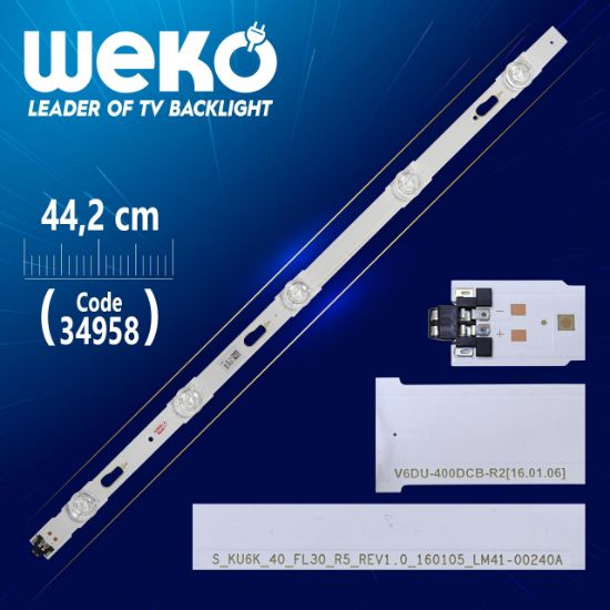 S_KU6K_40_FL30_R5_REV1.0_160105_LM41-00240A - 44.2 CM 5 LEDLİ - (WK-778) resmi