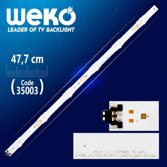 V6DU-500DCB-R2 - S_KU6K_50_FL30_R6_REV1.1_160215_LM41-00254A  6 LEDLİ 47,7 CM (RİGHT) (WK-792) resmi