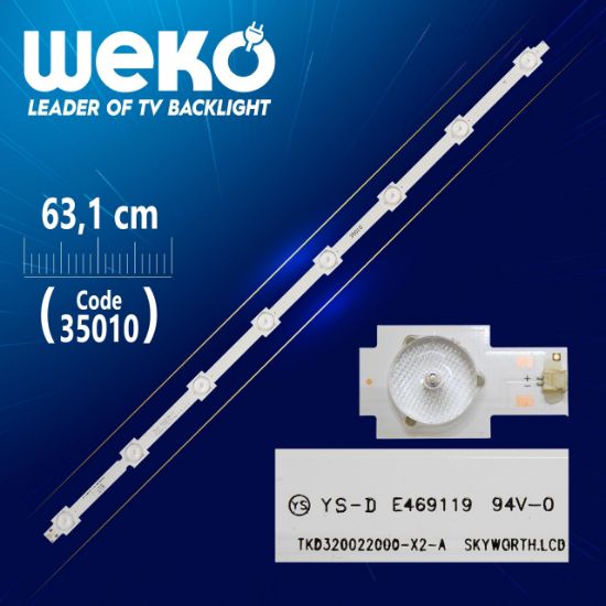 TKD320022000-X2-A - YAL03-0083528M-01 - A TYPE - 63.1 CM 8 LEDLİ (WK-798) resmi