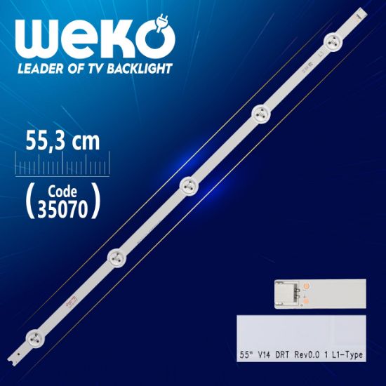 55 V14 DRT REV0.0 1 L1-TYPE - 6916L 1447A - 55.3 CM 5 LEDLİ - (WK-835) resmi