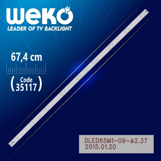 DLED65M1-09-A1 - DLED65M1-09-A2.37 - PN: 210-108-1095H - 67.4 CM 9 LEDLİ - (WK-857) resmi