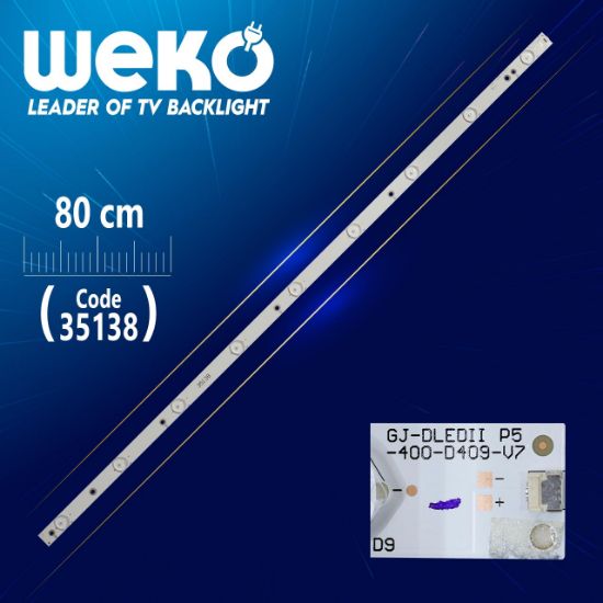 GJ-DLEDII P5-400-D409-V7 - 01J26-2 17 8*798*1.0MM - 80 CM 9 LEDLİ - (WK-234) resmi