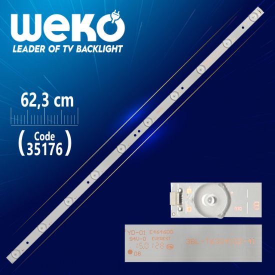 3BL-T6324102-41     B 605020034 JS-GY33EM9D-0042 63.2 CM 10 LEDLİ - (WK-119)  4PİN ORTA İKİSİ ++ resmi