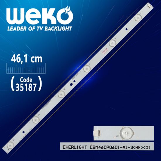 EVERLIGHT LBM460P0601-AI-3HF0 - 76M8H(P40) - 46.1 CM 6 LEDLİ - (WK-490) resmi