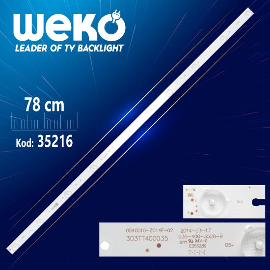 0D40D10-ZC14F-02 - 303TT400035 - 78 CM 10 LEDLİ - (WK-456)  1,3V resmi