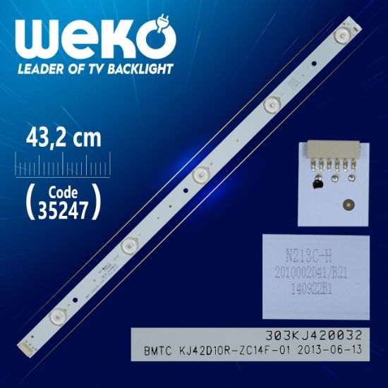 BMTC KJ42D10R-ZC14F-01 - 303KJ420032 - 43.2 CM 5 LEDLİ - (WK-464) resmi