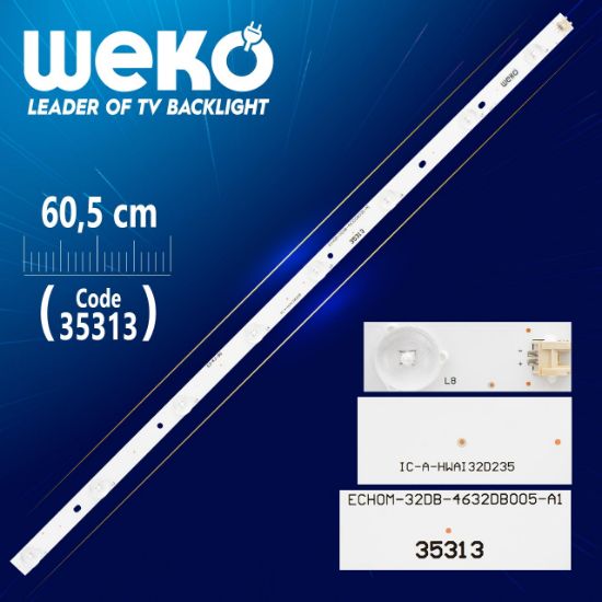 IC-A-HWAI32D235 - ECHOM-32DB-4632DB008-A1 - E3-KL-B6 -  8 LEDLİ 60.5 CM - (WK-313) resmi