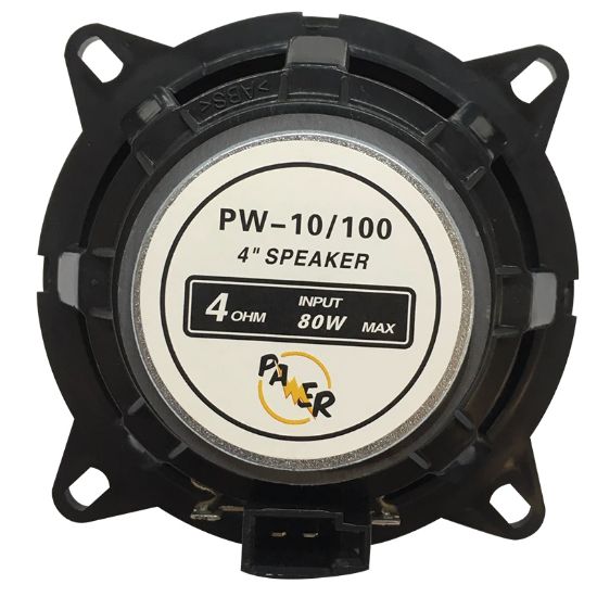 POWERMASTER PW-10/100 4 OHM 80 WATT 10 CM TEKLİ OTO HOPARLÖR resmi