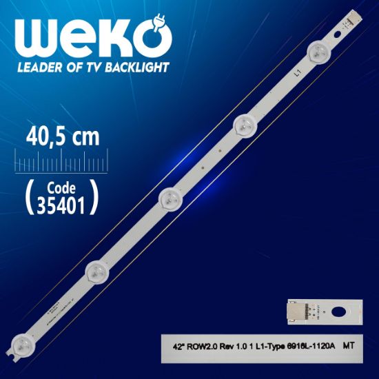 42 ROW2.0 REV 1.0 1 L1-TYPE 6916L-1120A MT - 40.5 CM 5 LEDLİ - (WK-988) resmi