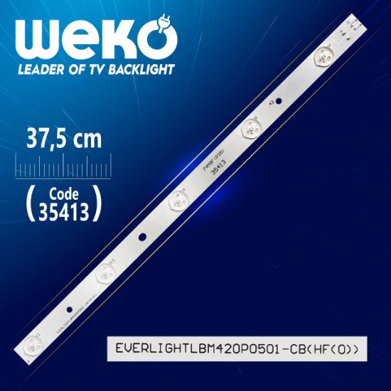 EVERLIGHT LBM420P0501-CB(HF(0)) - 74M9F(P35) - 37.5 CM 5 LEDLİ - (WK-157) SOKETSİZDİR resmi