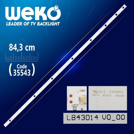 LB43014 V0_00 - YX-11800829A0-1C562-0-A-64C-0060 - 12 LEDLİ 84.3 CM - (WK-430) resmi