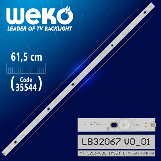 LB32067 V0_01 - YX-32067000-1A554-0-A-56K-03046 - 7 LEDLİ 61.5 CM - (WK-431) resmi