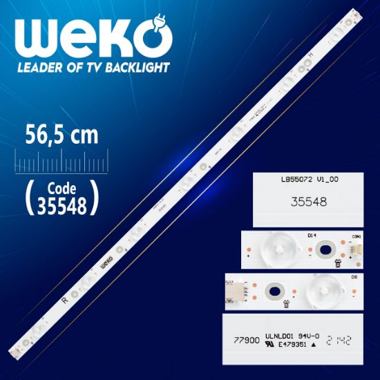 YX-55072010-3B555-0-A-5C1-0994 R - LB-55072 V1_00 -  56.5 CM 7 LEDLİ - (WK-432) resmi