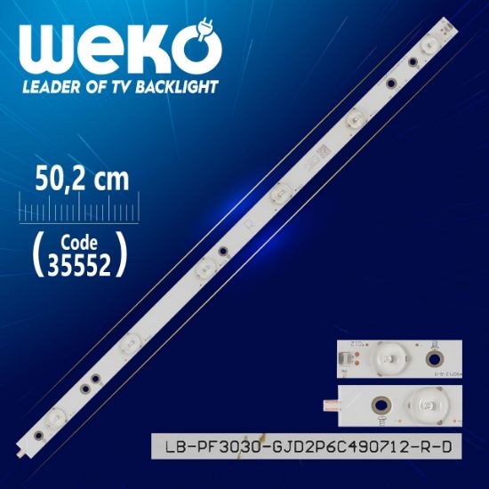 LB-PF3030 GJD2P6C490712-R-D - 49AEL2-R B - 50.2 CM 6 LEDLİ - (WK-436) resmi