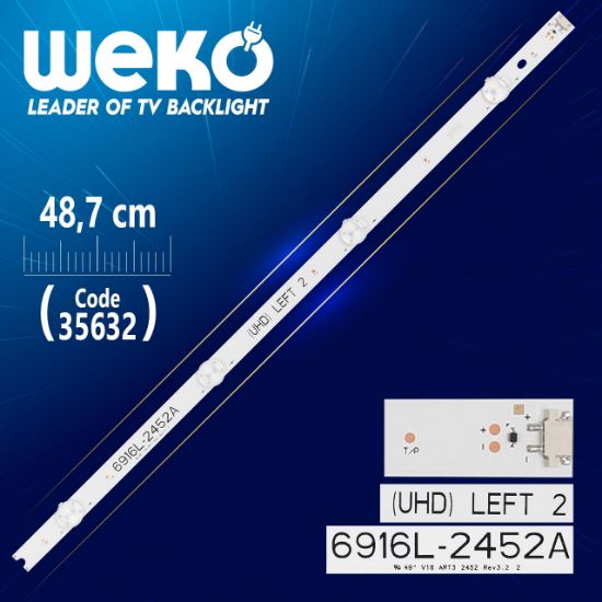 49 V16 ART3 2452 REV3.2 2 - (UHD) LEFT 2 - 48.7 CM 4 LEDLİ - (WK-282) resmi