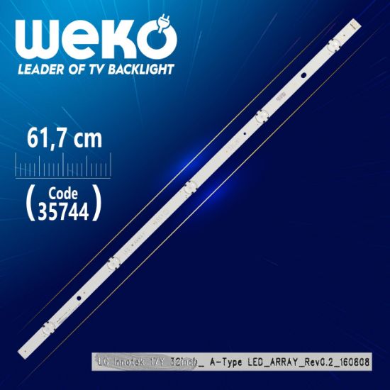 LG INNOTEK 17Y 32INCH_ A-TYPE LED_ARRAY_REV0.2_160808 - 32LJ61 - 61.7 CM 5 LEDLİ - (WK-1214) resmi