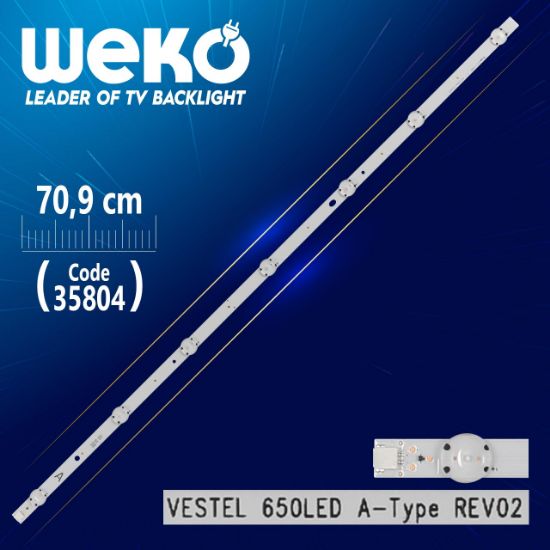 VESTEL 650LED A-TYPE REV02 - 70.9 CM 7 LEDLİ - (WK-1269) resmi