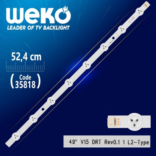 49 V15 DRT REV0.1 1 L2-TYPE - 52.4 CM 8 LEDLİ - (WK-1281) resmi