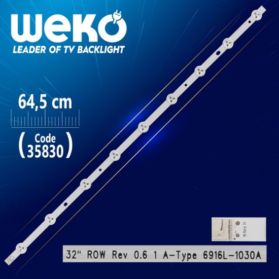 32 ROW REV 0.6 1 A-TYPE - 6916L-1030A - 9 LEDLİ 64.5 CM - (WK-1292) resmi