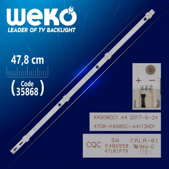 K490WDC1 A4 - 4708-K49WDC-A4113N01 - 47.8 CM 4 LEDLİ - (WK-1330) resmi