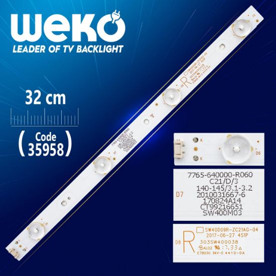 SW40D09R-ZC21AG-04  4 LEDLİ  32 CM resmi