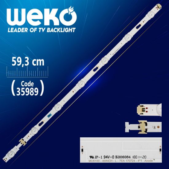 MU6100 49İNCH-L-7EA 170724-4*1 ANODE - 7 LEDLİ 59.3CM resmi