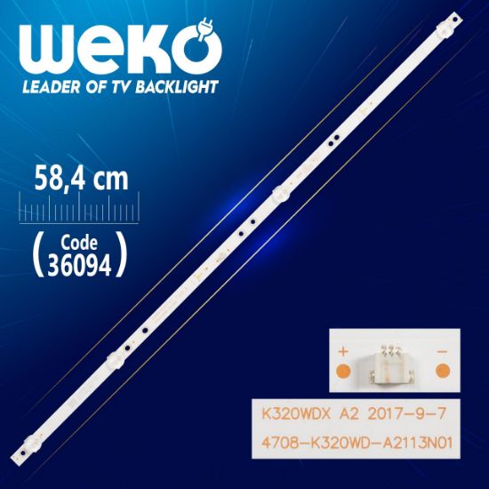 K320WDX A2  4708-K320WD-A2113N01 TYPE A  6 LEDLİ58.4 CM resmi