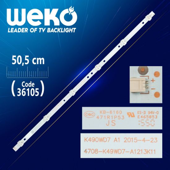 K490WD7 A1 4708-K49WD7-A1213K11 6 LEDLİ 50.5 CM resmi