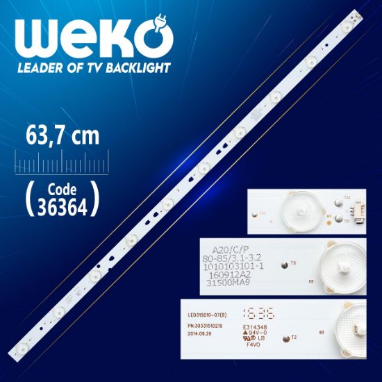 LED315D10-07 (B)  PN:30331510219  10 LEDLİ  63.7CM resmi