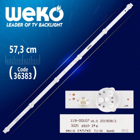 DLED32HF 2X6 0002 F62DLED32HF2X60002  6 LEDLİ  57.3 CM 3V resmi