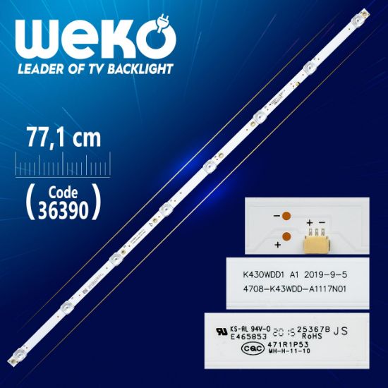 K430WDD1 A1  4708-K43WDD-A1117N01 8 LEDLİ 77.1 CM resmi