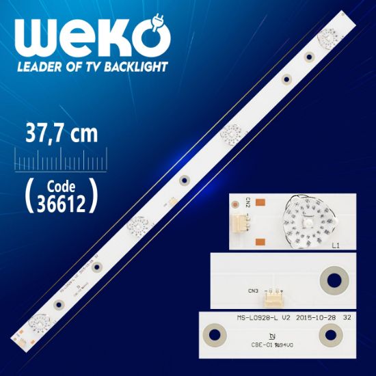 MS-L0928-L V2 4 LEDLİ 37.7 CM resmi