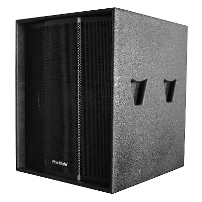 PROMAIN MS-1018SA 46 CM 1200 WATT AKTİF SUBWOOFER (220V ÖZEL POWER KABLOSU  VERİLECEK) resmi